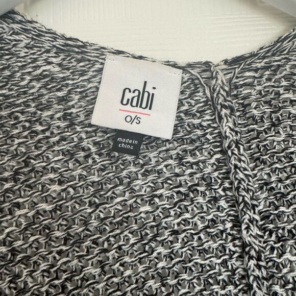 Cabi black-and-white poncho o/s wrap - Picture 2 of 3